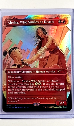 2022 MTG Magic the Gathering Secret Lair Foil #1007 Alesha Who Smiles at Death - Image 1