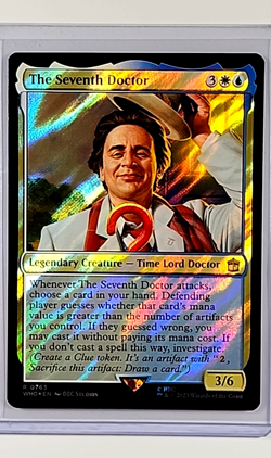 MTG Magic the Gathering Dr Doctor Who Commander Surge Foil The Seventh Doctor - Image 1
