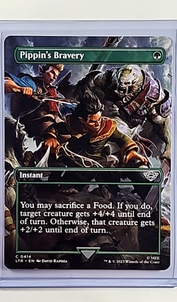 2023 MTG Magic the Gathering Lord of the Rings LOTR #414 Pippin's Bravery - Image 1
