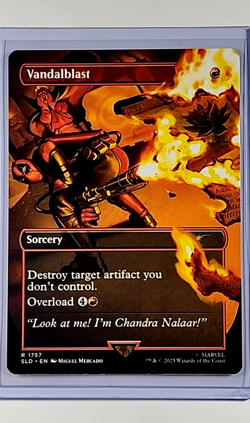 2025 MTG Magic the Gathering Secret Lair Deadpool Borderless #1757 Vandalblast - Image 1