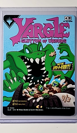 2024 MTG Magic the Gathering SLD Secret Lair Poster Yargle Glutton of Urborg - Image 1