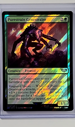 MTG Magic the Gathering Warhammer 40k 40000 Surge Foil 97 Purestrain Genestealer - Image 1