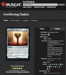 2022 MTG Magic the Gathering Warhammer 40k Surge Foil #238 Everflowing Chalice - Image 3