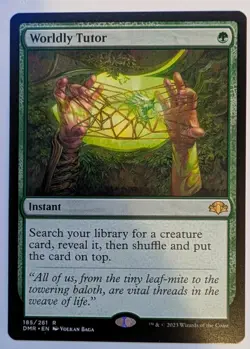 Worldly Tutor Dominaria Remastered Regular #185 NM Regular - Image 1