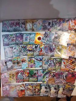Pokemon Card Bundle 66 V EX Full Art Holo Rare Job Lot Collection Mixed Bundle - Image 1