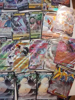 Pokemon Card Bundle 66 V EX Full Art Holo Rare Job Lot Collection Mixed Bundle - Image 2