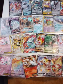 Pokemon Card Bundle 66 V EX Full Art Holo Rare Job Lot Collection Mixed Bundle - Image 3
