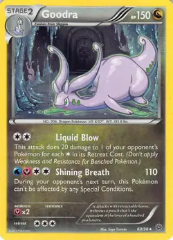 Goodra 60/98 Holo Rare Ancient Origins Pokemon Lightly Played - Image 1