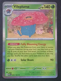 Pokemon - Vileplume 045/165 - Scarlet & Violet 151 - Holo Rare - Near Mint - Image 1