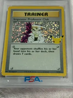 2021 Pokemon Celebrations Imposter Professor Oak #73 Base Set PSA 10 Bleed 🩸 - Image 1