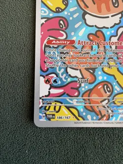 Pokemon TCG 🐟 Tatsugiri 186/167 🐟 Twilight Masquerade Illustration Rare - NM - Image 4