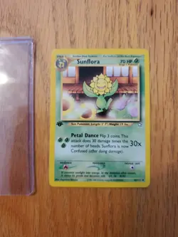 Pokemon Neo Genesis Sunflora Card 50/111 First Edition Nm - Image 2