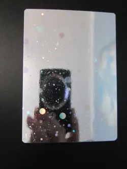 BLANK POKEMON HOLO CARD COSMOS HOLOGRAPHIC UNPRINTED & CORNER CUT ERROR NM- - Image 1