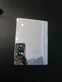BLANK POKEMON HOLO CARD COSMOS HOLOGRAPHIC UNPRINTED & CORNER CUT ERROR NM- - Image 2