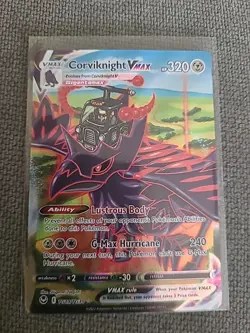 Pokemon Corviknight VMAX TG19/TG30 Trainer Gallery Silver Tempest Ultra Rare NM - Image 1