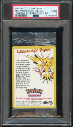 PSA 9 Mint Pokemon Legendary Birds Promo - Image 1