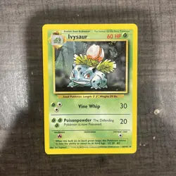 1999 Pokemon Card Base Set Ivysaur 30/102 LP - Image 1