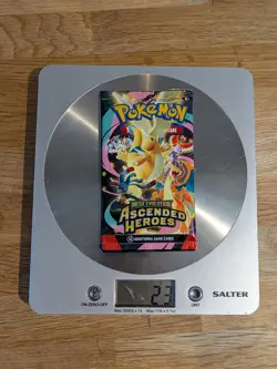 23g Ascended Heroes Booster Pack HEAVY GOD PACK U Pokemon booster pack - Image 1