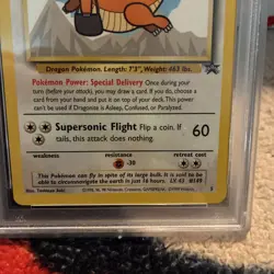 Dragonite 5 - 1999 Pokemon Movie promo - PSA 8 - Image 3
