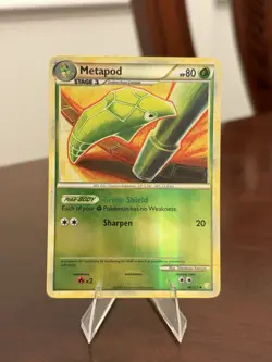 Metapod 46/123 Uncommon HeartGold & SoulSilver Pokemon Reverse Holo MP - Image 1