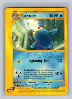 Lanturn (20) Rare Pokemon TCG Aquapolis 020/147 NM - Image 1