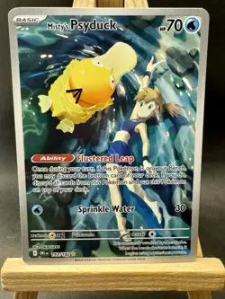 Misty's Psyduck Illustration Rare Pokemon TCG - SV10: Destined Rivals 193/182 NM - Image 1