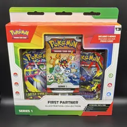 Pokemon TCG First Partner Illustration Collection Series 1 Promo Booster Box - Image 1