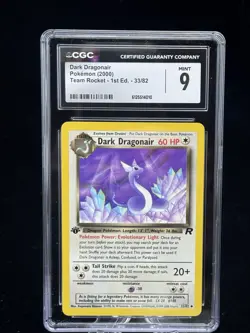 Dark Dragonair #33 1st Edition Team Rocket 2000 Pokemon CGC 9 🐉 - Image 1