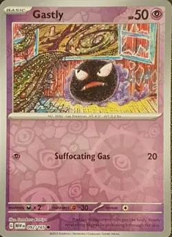 Pokemon - Gastly 092/165 - Scarlet & Violet 151 - Reverse Holo - Near Mint - Image 1