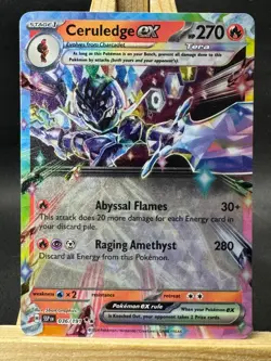 Ceruledge ex Double Rare Pokemon TCG SV08: Surging Sparks 036/191 NM - Image 1