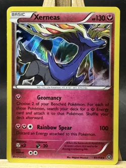 Xerneas Holo Rare Pokemon TCG XY - Steam Siege 81/114 NM - Image 1