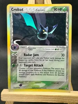 Crobat (Delta Species) Holo Rare Delta Species Pokemon TCG 2/113 LP - Image 1