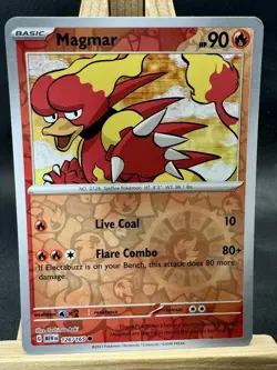 Magmar Reverse Holo Pokemon TCG SV: Scarlet & Violet 151 126/165 NM - Image 1