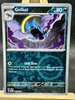 Golbat Uncommon Pokemon TCG SV: Scarlet & Violet 151 042/165 NM - Image 1