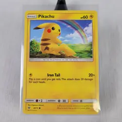 Pokemon TCG Pikachu 28/73 Shining Legends Regular Non Holo Near Mint/Mint - Image 1