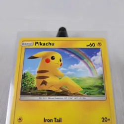 Pokemon TCG Pikachu 28/73 Shining Legends Regular Non Holo Near Mint/Mint - Image 3