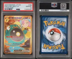 2025 POKEMON JTG EN-JOURNEY TOGETHER HYPER RARE #188 IONO'S BELLIBOLT EX PSA 10 - Image 3
