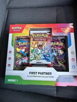 Pokemon TCG First Partner Illustration Collection Series 1 Promo Booster Box - Image 1