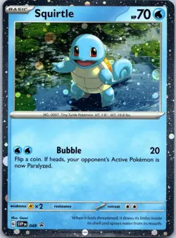 Squirtle (Cosmos Holo) 048 Holo Promo Scarlet & Violet Promo Pokemon LP - Image 1