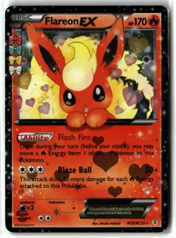 Flareon EX ⭐ RC6/RC32 Holo EX Rare Generations 2016 Pokemon NM - Image 1