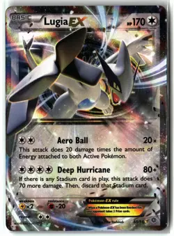 Lugia EX ⭐ 68/98 Holo EX Rare Ancient Origins 2015 Pokemon NM - Image 1