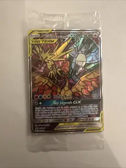 Sealed Pokemon TCG Moltres Zapdos Articuno GX SM210 Stained Glass Promos Holo - Image 1