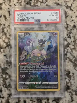 Pokemon 2023 Crown Zenith Mew GG10/GG70 Full Art Ultra Rare Holo PSA 10 - Image 1
