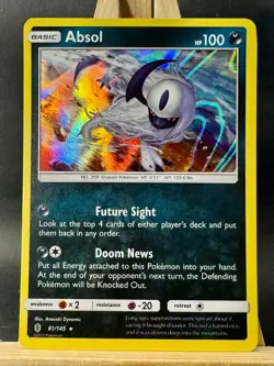 Absol Holo Rare Pokemon TCG SM - Guardians Rising 81/145 NM - Image 1