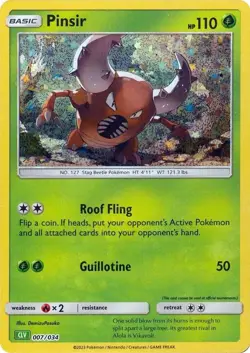 Pinsir - Trading Card Game Classic - 007/034 - Pokemon TCG - NM - Holo - Image 1