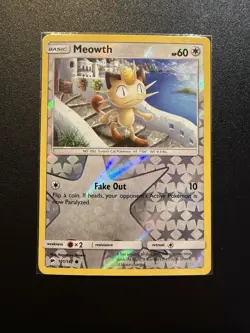 Pokemon TCG Meowth 101/147 & Persian 102/147 Burning Shadows Reverse Holo - VLP - Image 2