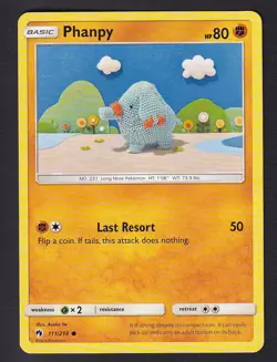 Phanpy 111/214 Common Lost Thunder - Asako Ito Pokemon LP - Image 1