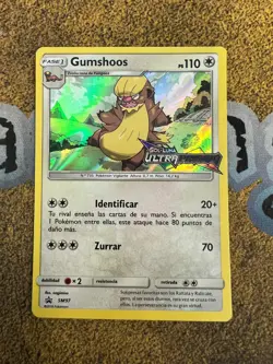 Pokemon SPANISH Gumshoos SM97 SM Ultra Prism Prerelease Promo Holofoil LP - Image 1