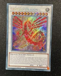 🔥✨ Yu-Gi-Oh Crimson Dragon DUNE-EN038 – 1st Ed Secret Rare CLEAN ✨🔥 - Image 1