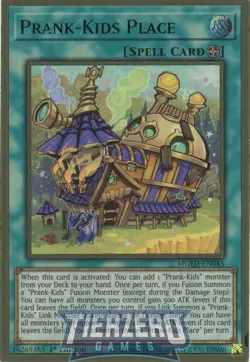 Yugioh Prank-Kids Place MGED-EN045 Premium Gold Rare 1st Edition Near Mint - Image 1